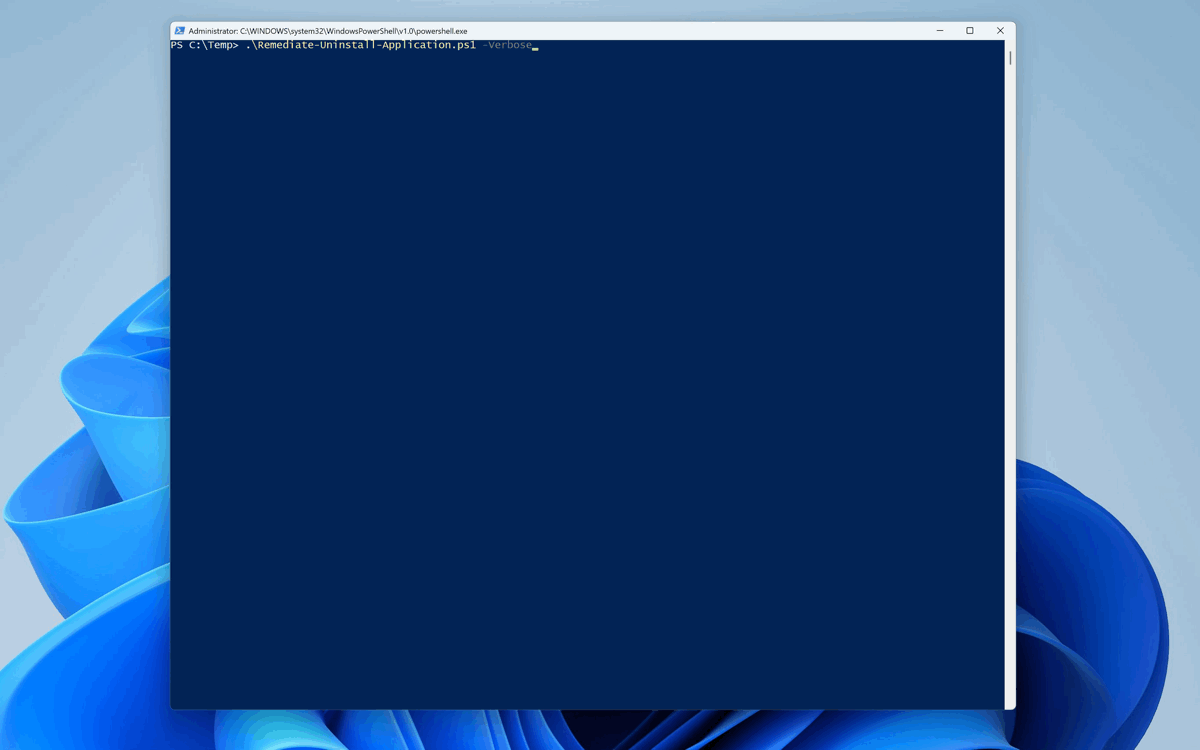 article card image powershell-remove-application-running